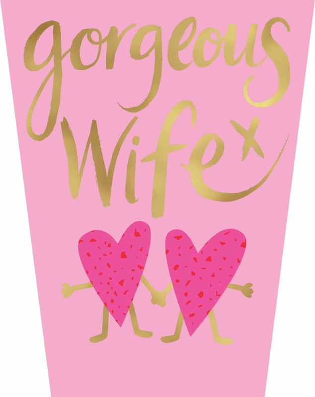 Mothers Day Card: Oh So Bold Gorgeous Wife