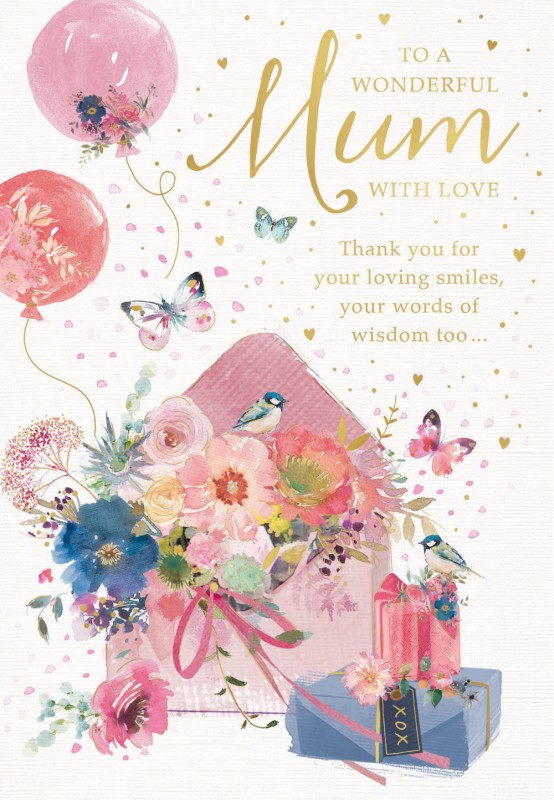 Mothers Day Card: Gifts And Flowers