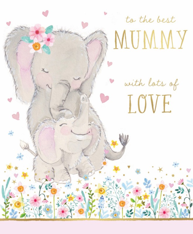 Mothers Day Card: Best Elephant Mummy