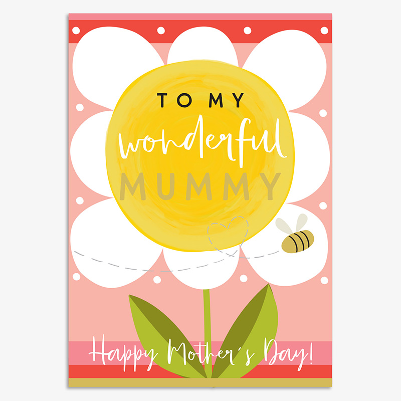 Mothers Day Card: To My Wonderful Mummy