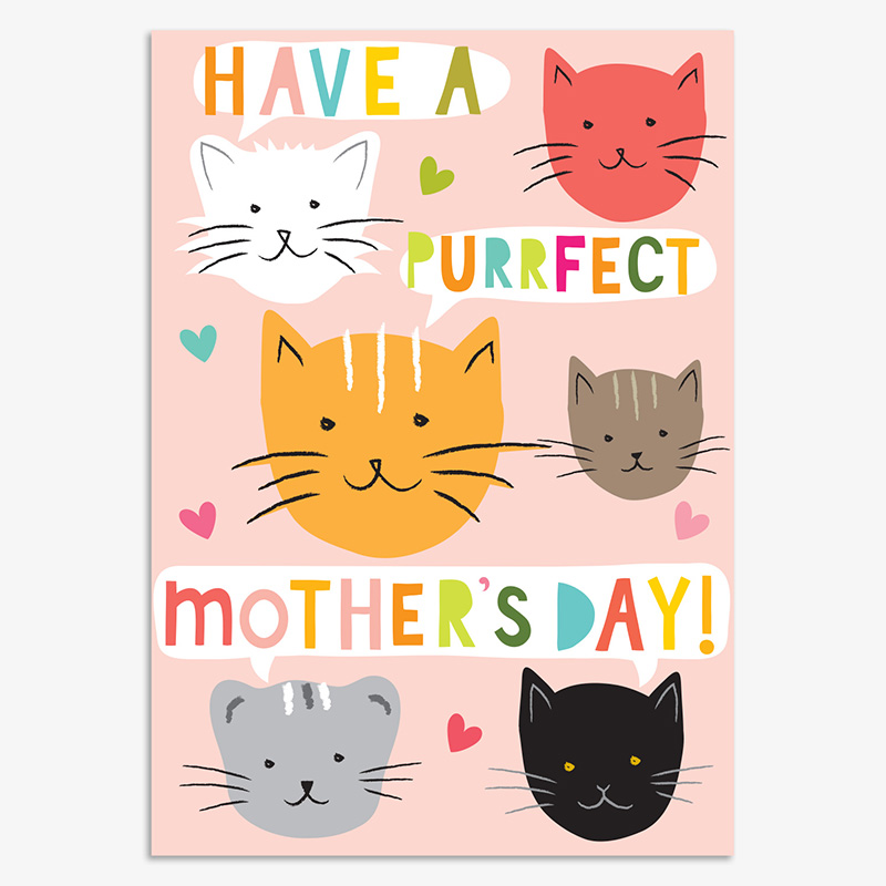 Mothers Day Card: Have A Purrfect Day