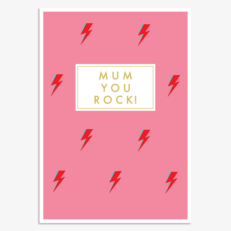 Mothers Day Card: Mum You Rock