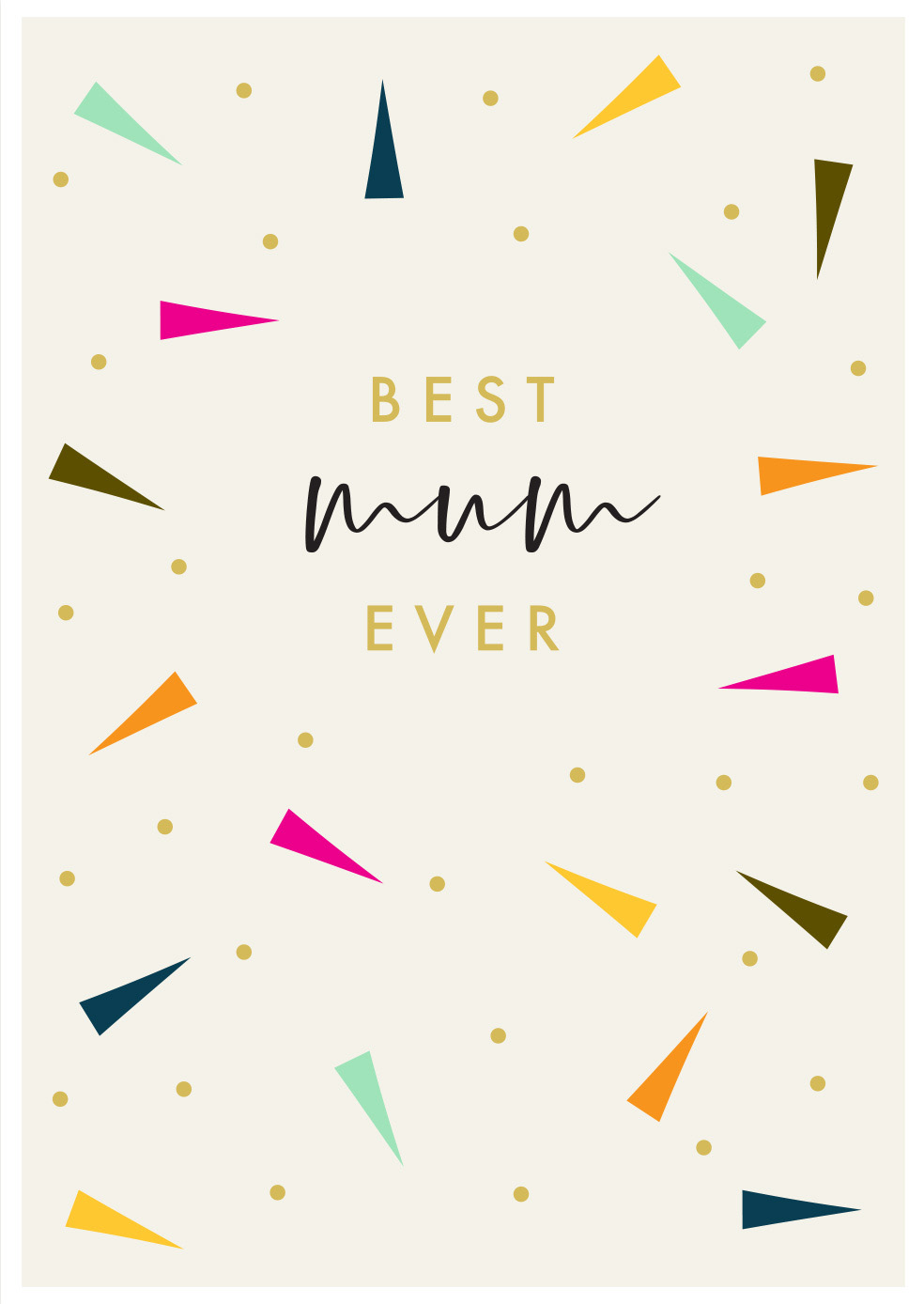 Mothers Day Card: Best Mum Ever