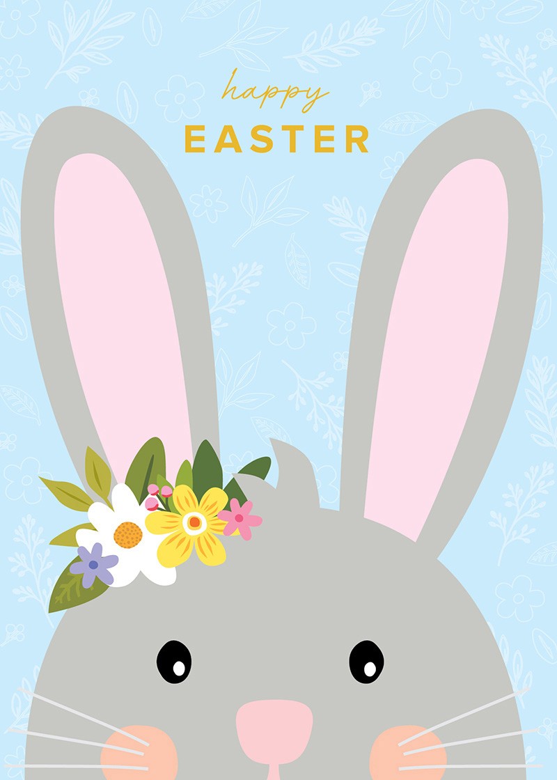 Easter Card: Cute Bunny