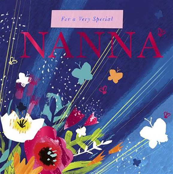 Mothers Day Card: Nanna Flowers