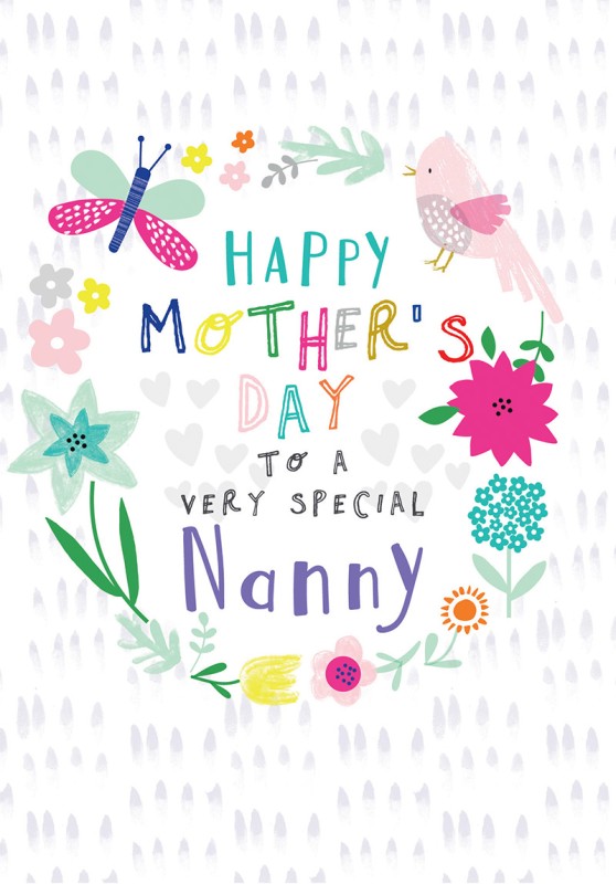 Mothers Day Card: Scribbles Special Nanny
