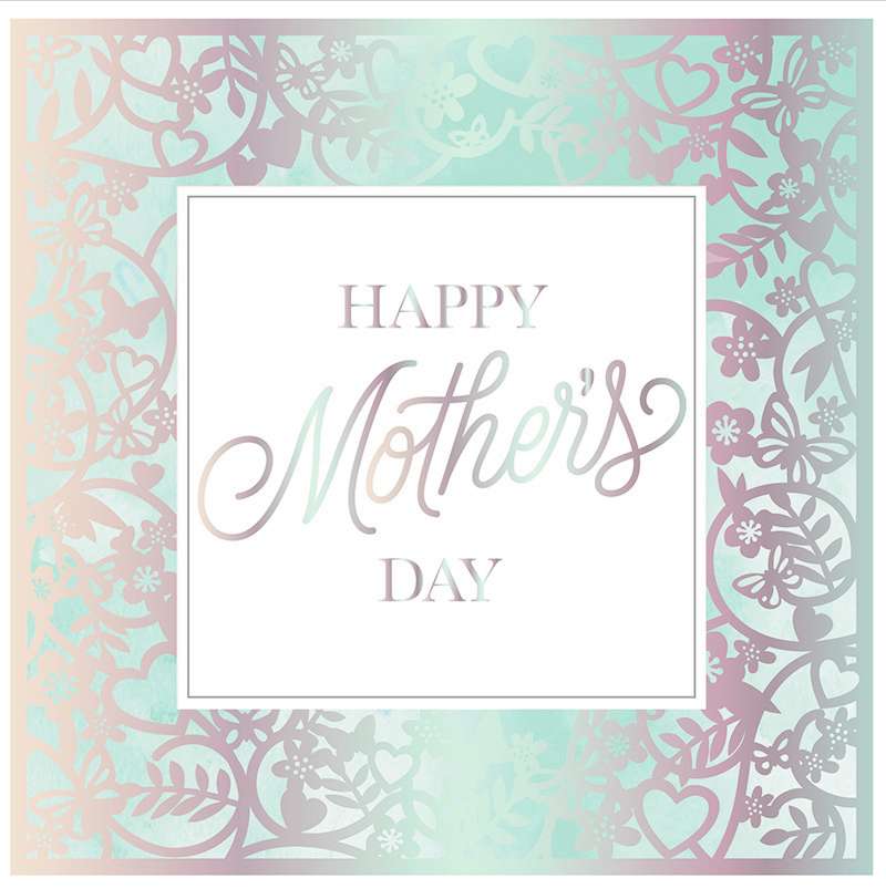 Mothers Day Card: Holographic Mothers Day