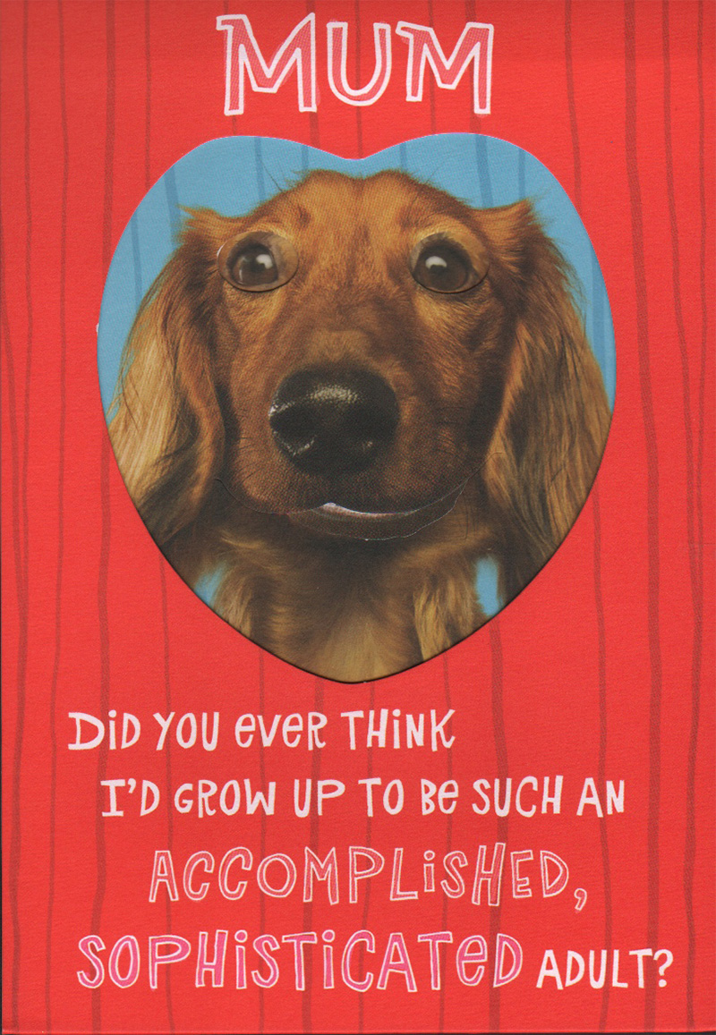 Mothers Day Card: Hum Dog In Heart