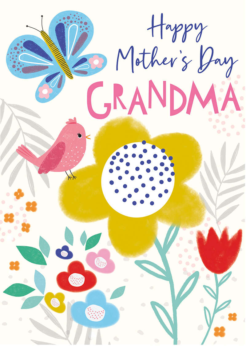 Mothers Day Card: Happy Grandma