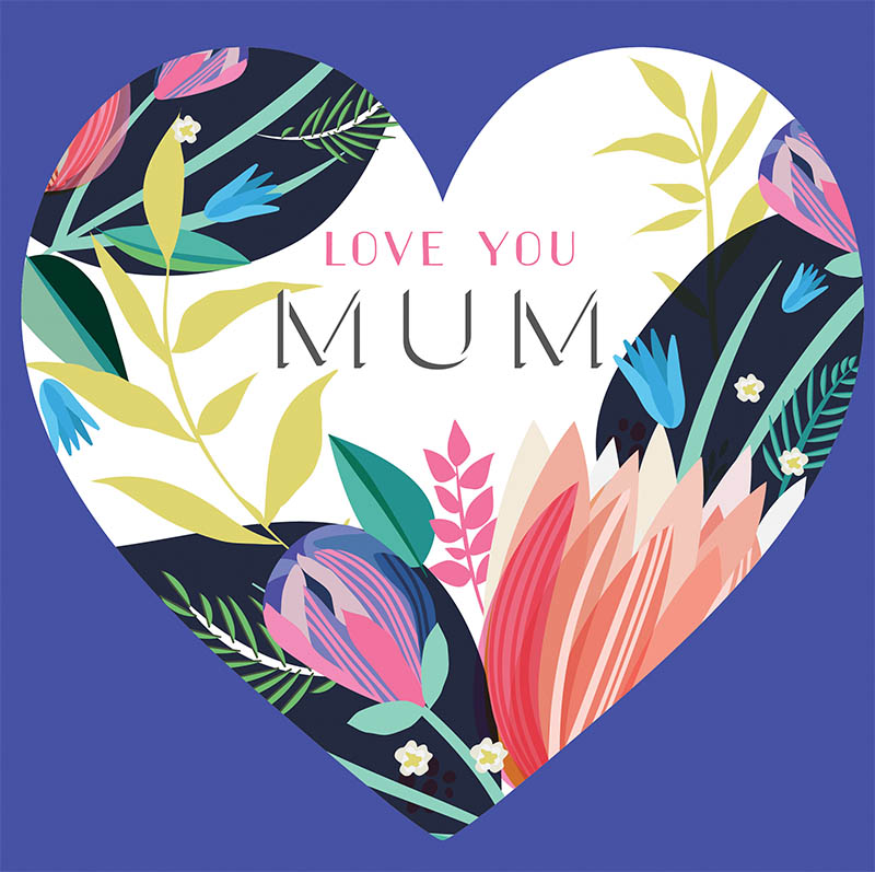 Mothers Day Card: Glow Love You Mum