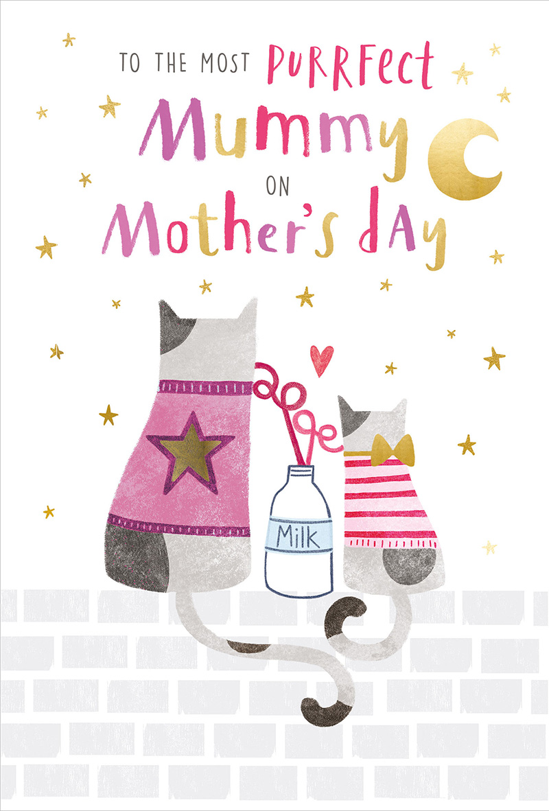 Mothers Day Card: The Most Purrfect Mummy