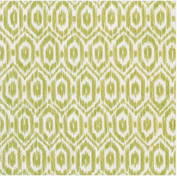 Napkin (Cocktail): Amala Ikat Green