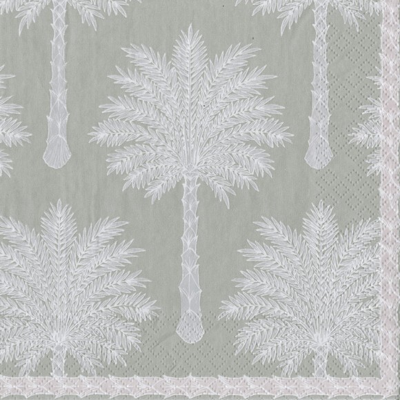 Napkin (Lunch): Grand Palms Grey