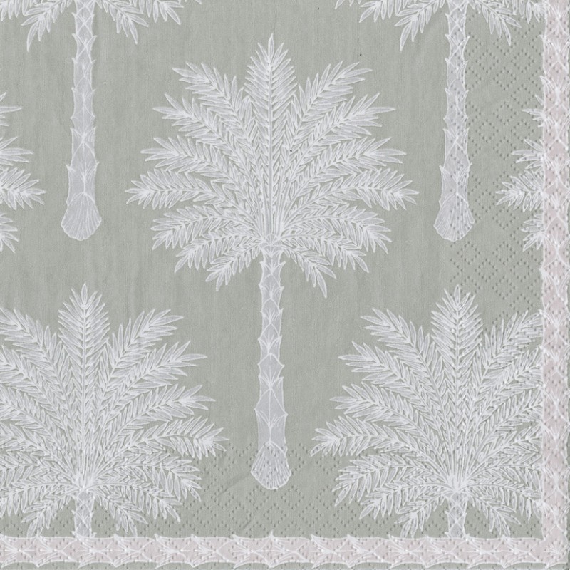 Napkin (Lunch): Grand Palms Grey