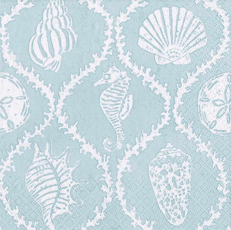 Napkin (Cocktail): Seychelles Aqua