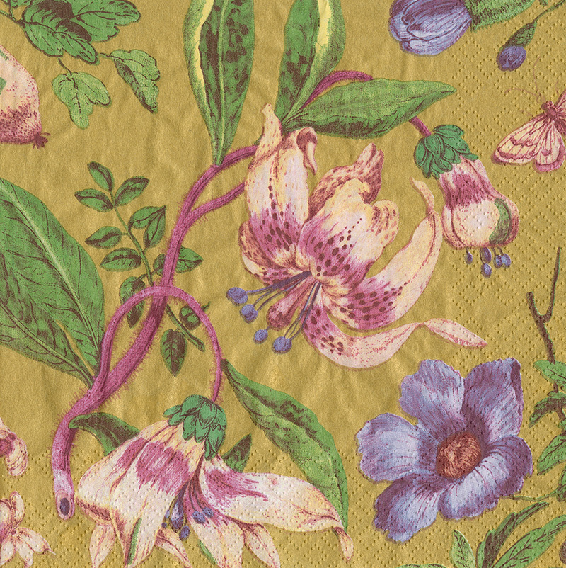 Napkin (Lunch): Porcelain Bloom Gld