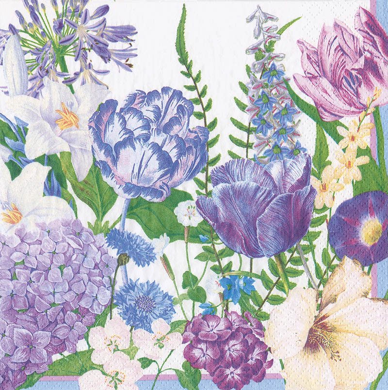 Napkin (Lunch): Shades Of Blue