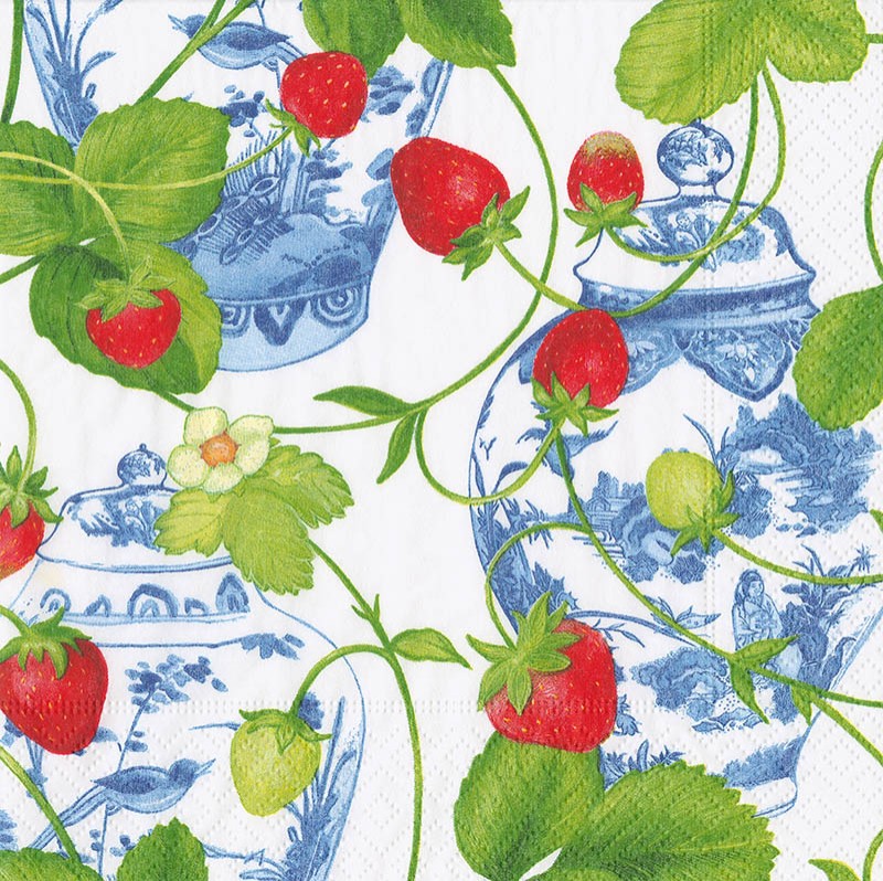 Napkin (Lunch): Strawberries N Cream