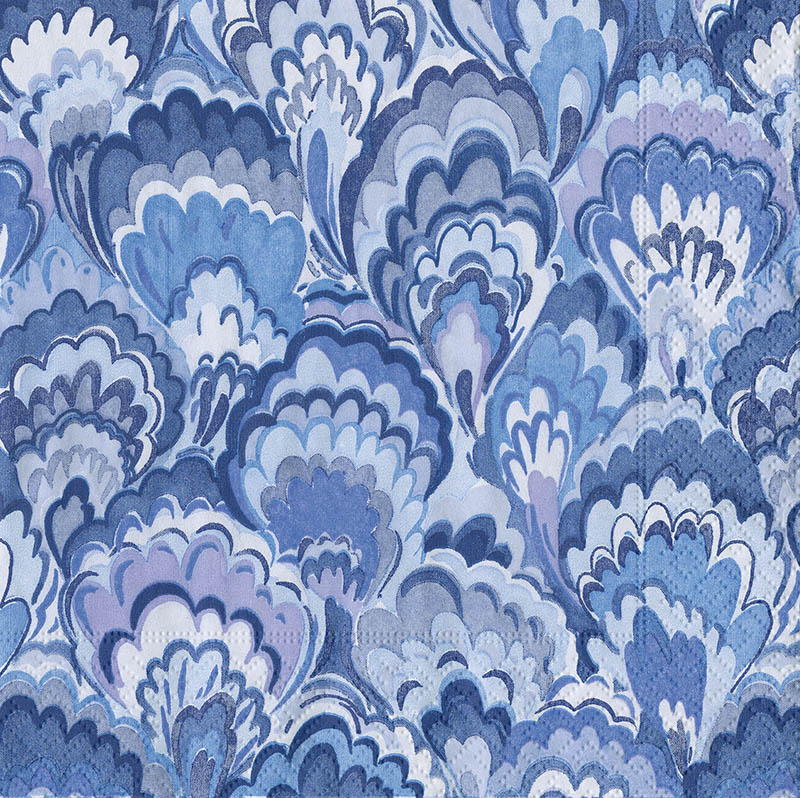 Napkin (Cocktail): Ceramica Indigo