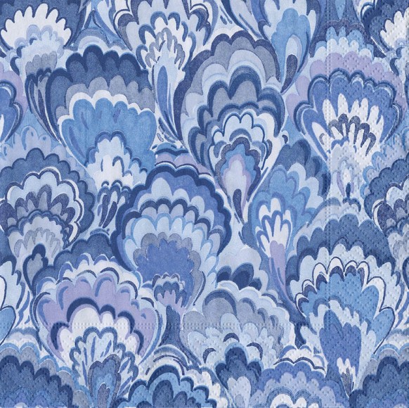 Napkin (Cocktail): Ceramica Indigo