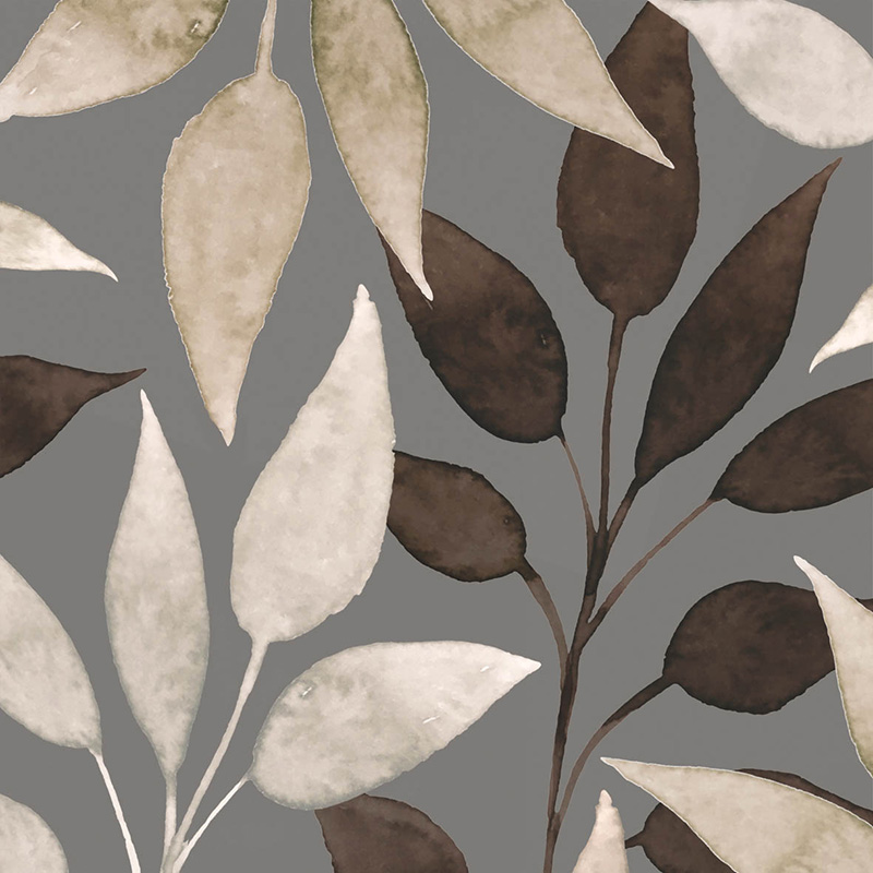 Napkin (Lunch): Scandic Leaves Brown