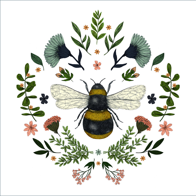 Napkin (Lunch): Secret Bee