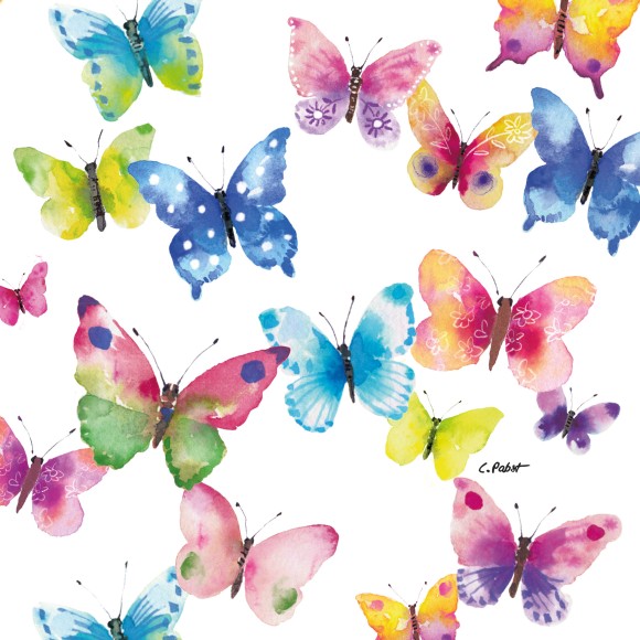 Napkin (Lunch): Butterfly Phantasy