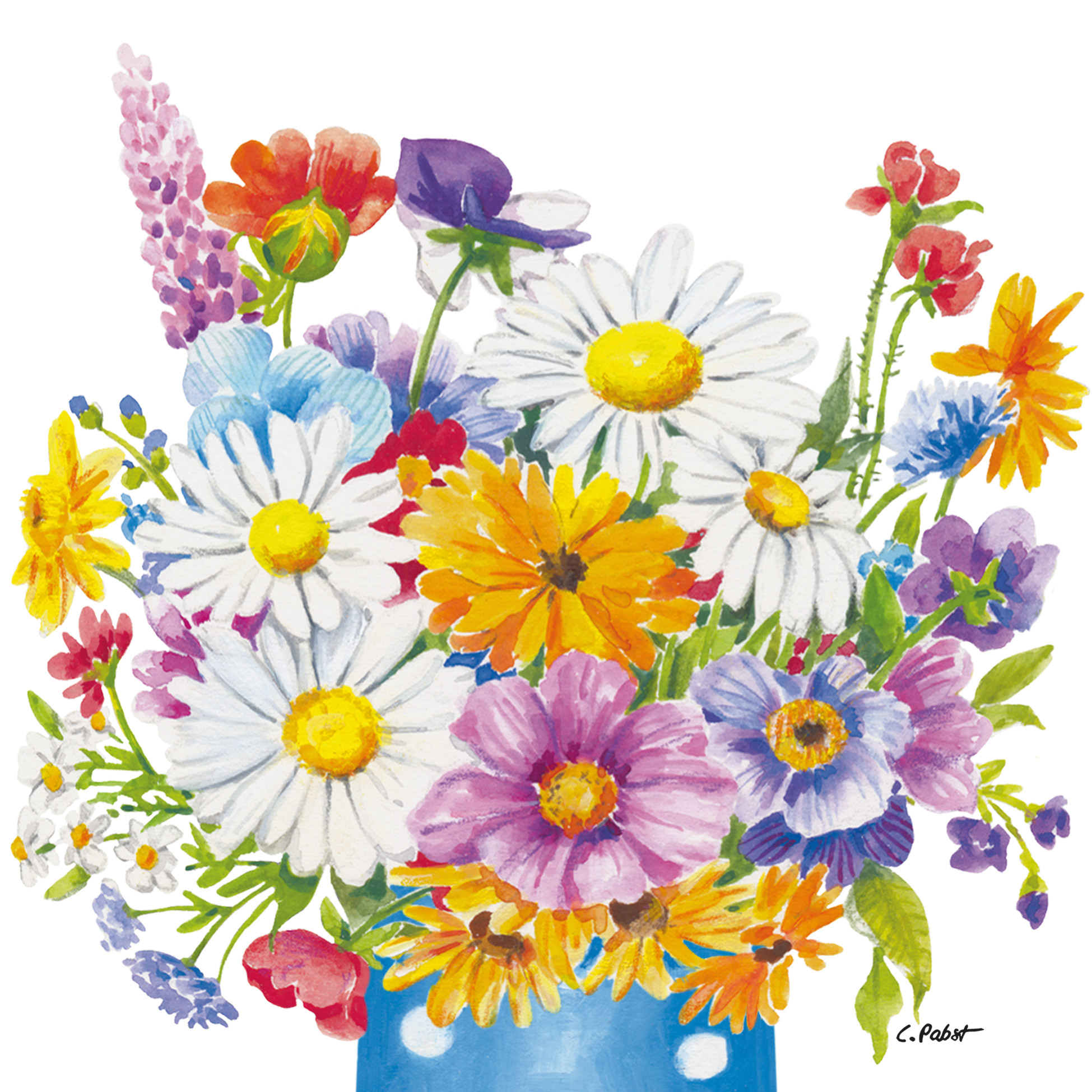 Napkin (Lunch): Flower Vase