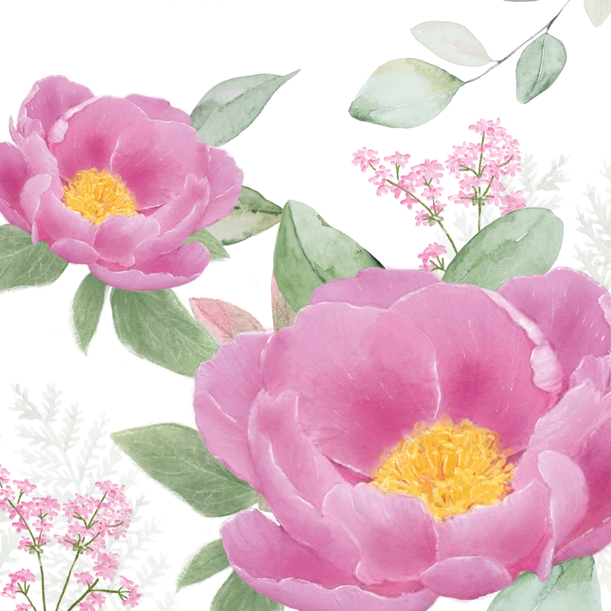 Napkin (Lunch): Rose Fantasy