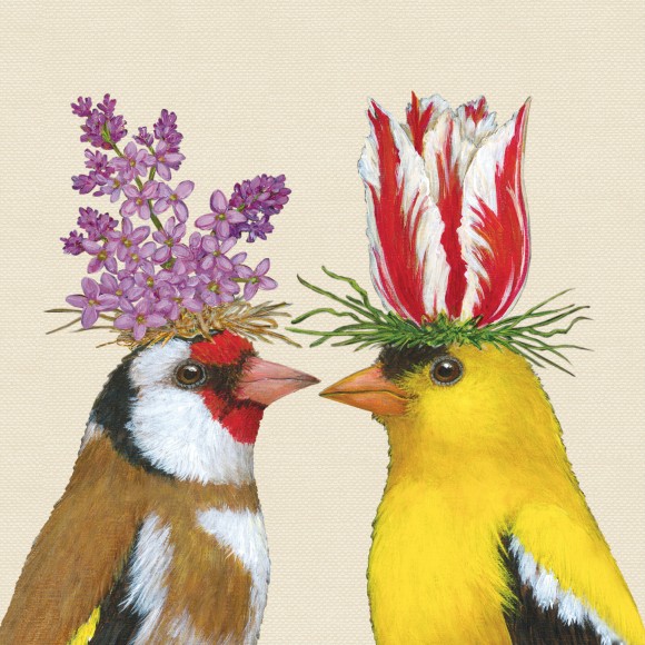 Napkin (Cocktail): Spring Romance