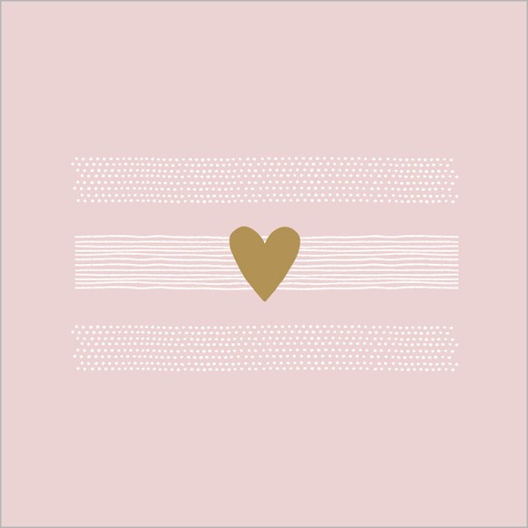 Napkin (Lunch): Heart Of Gold Rose
