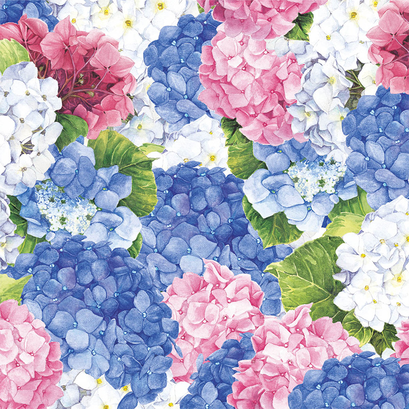Napkin (Lunch): Ortensie