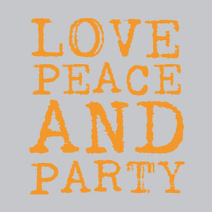Lunch Napkin Pack - Love Party Orange