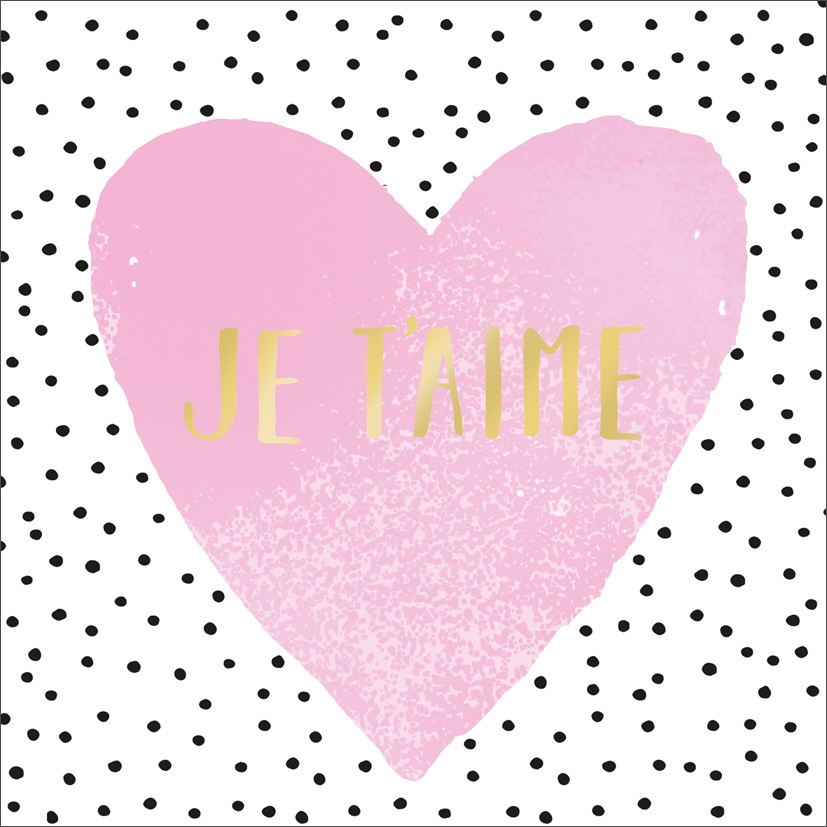 Lunch Napkin Pack - Je T'Aime
