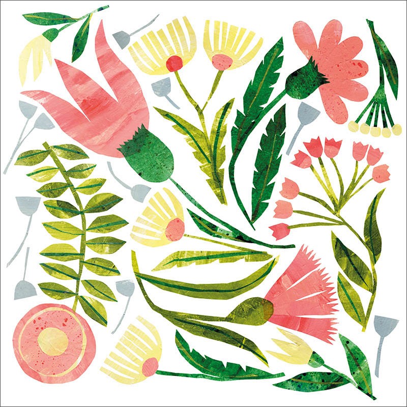 Lunch Napkin Pack - Pink And Green
