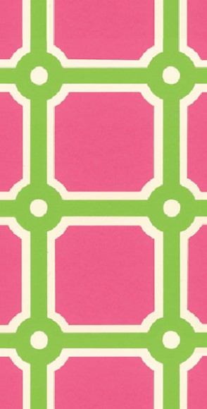 Hankie: Pink Grid