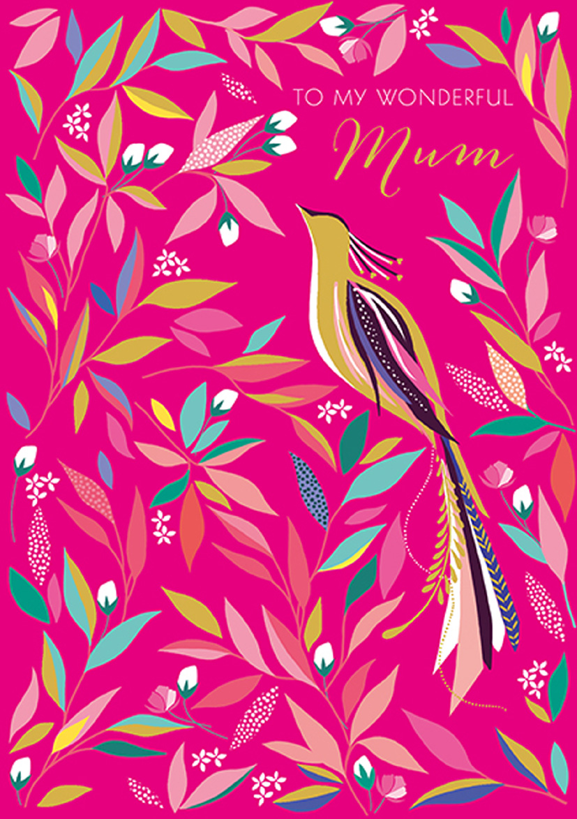 Mothers Day Card: Sara Miller Wonderful Bird