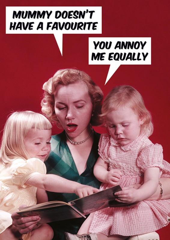 Mothers Day Card: Bubbles No Favourite