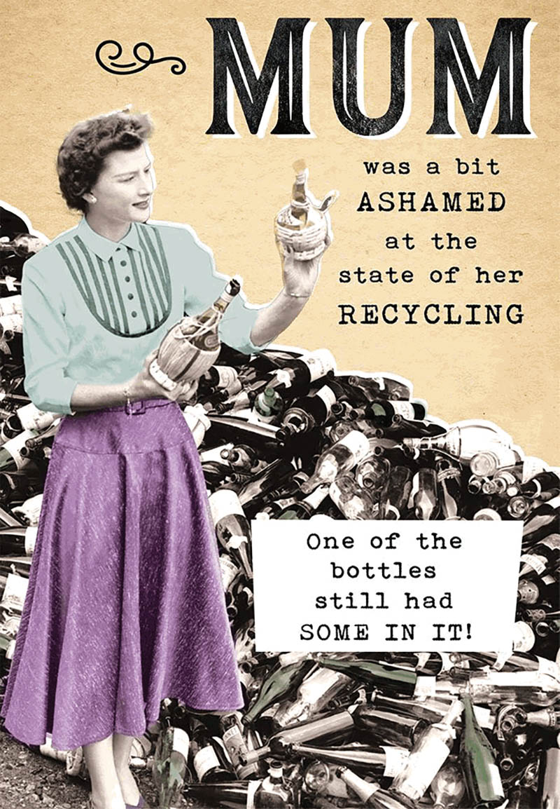 Mothers Day Card: Mum Recycling