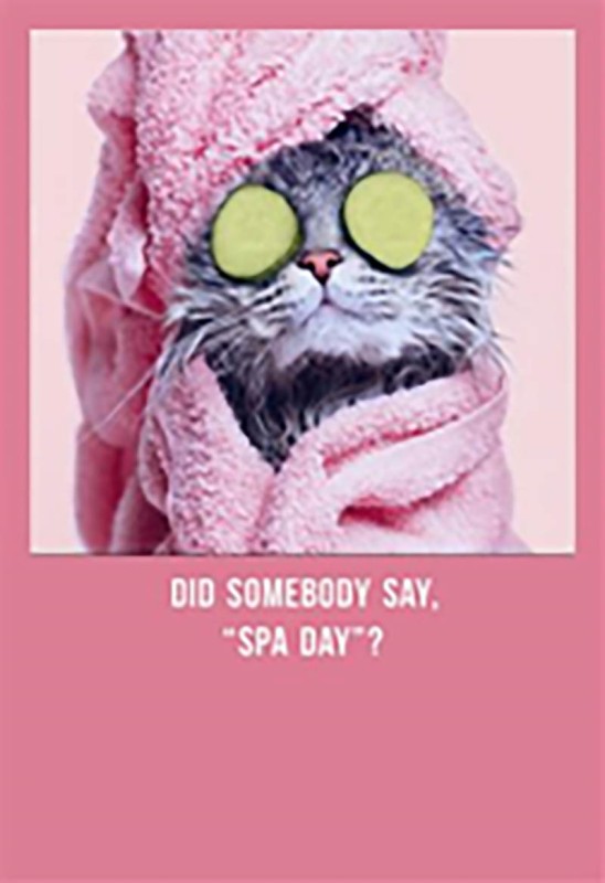 Mothers Day Card: Shoebox Spa Day