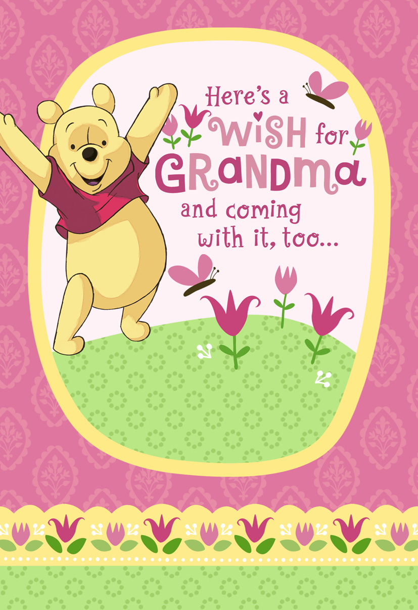 Mothers Day Card: Grandma Winnie The Pooh