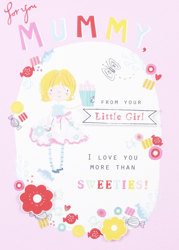 Mothers Day Card: From Dau Juv Cute