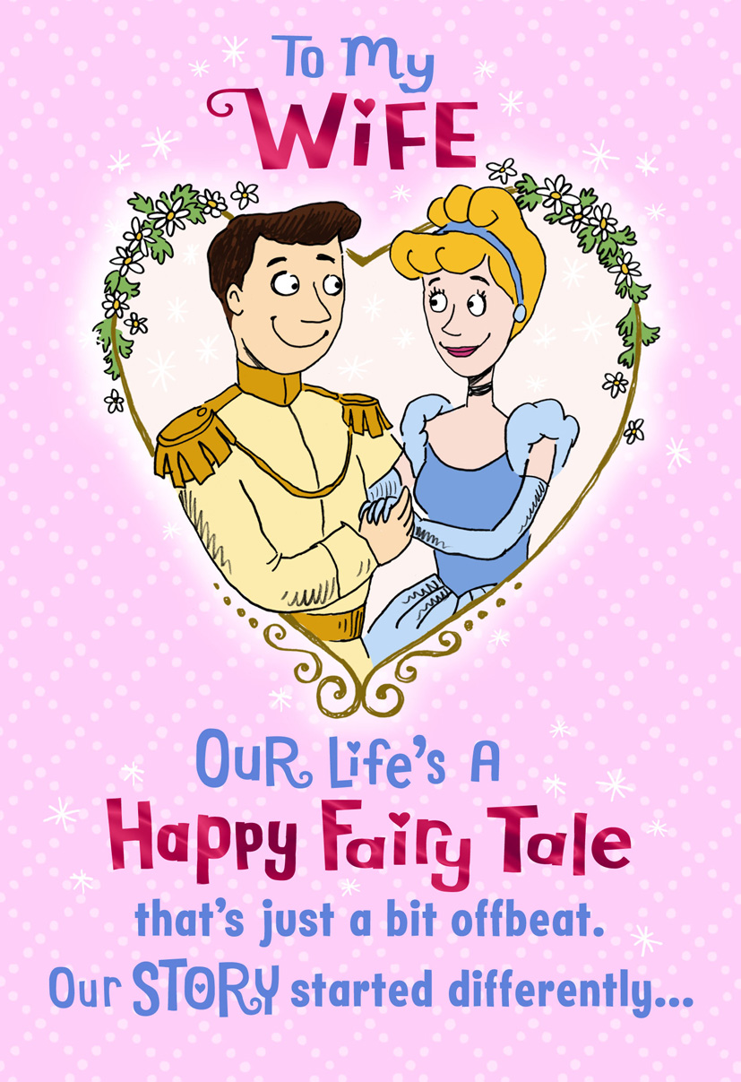 Mothers Day Card: Lg Wife Cinderella