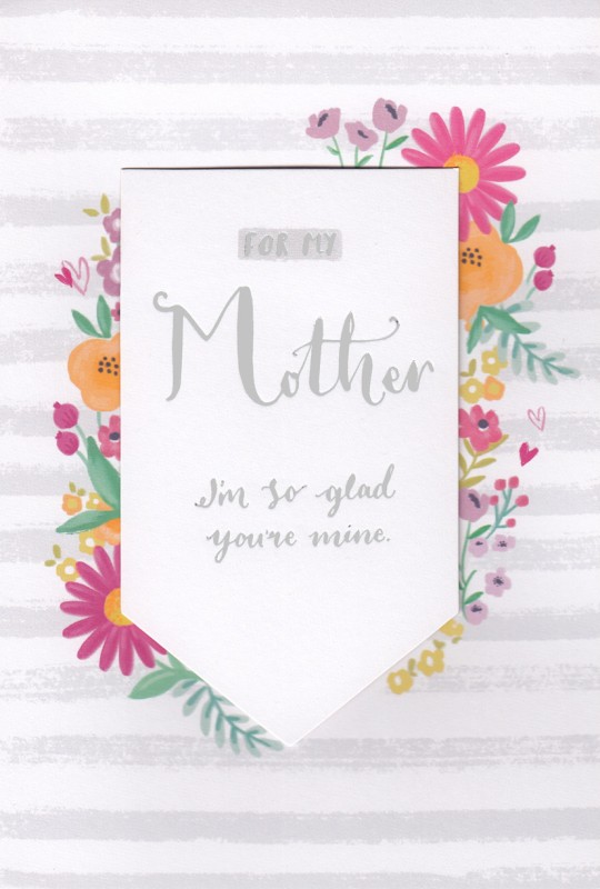 Mothers Day Card: Lg Mother Stripe Flag