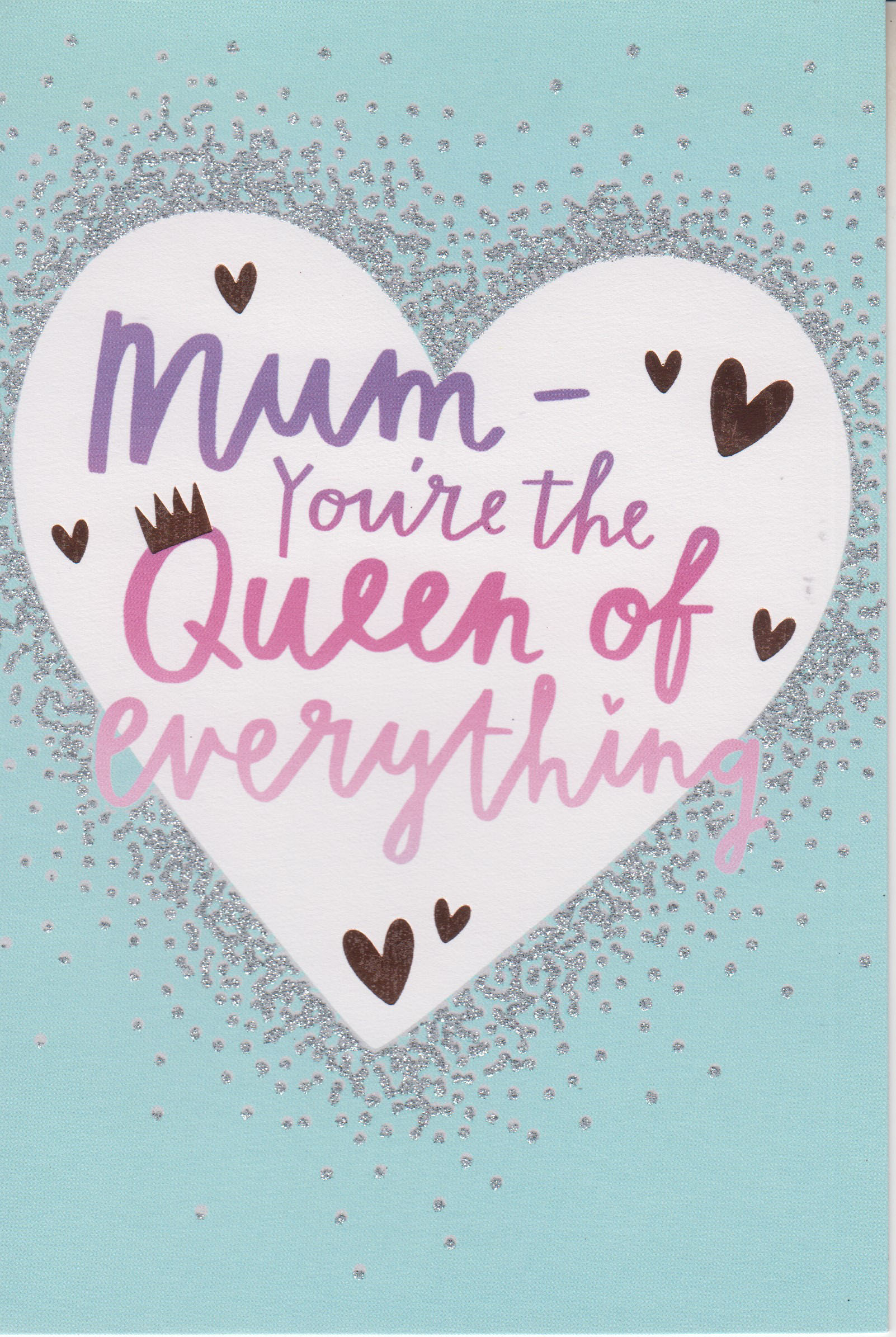 Mothers Day Card: Lge Mum Queen Everything