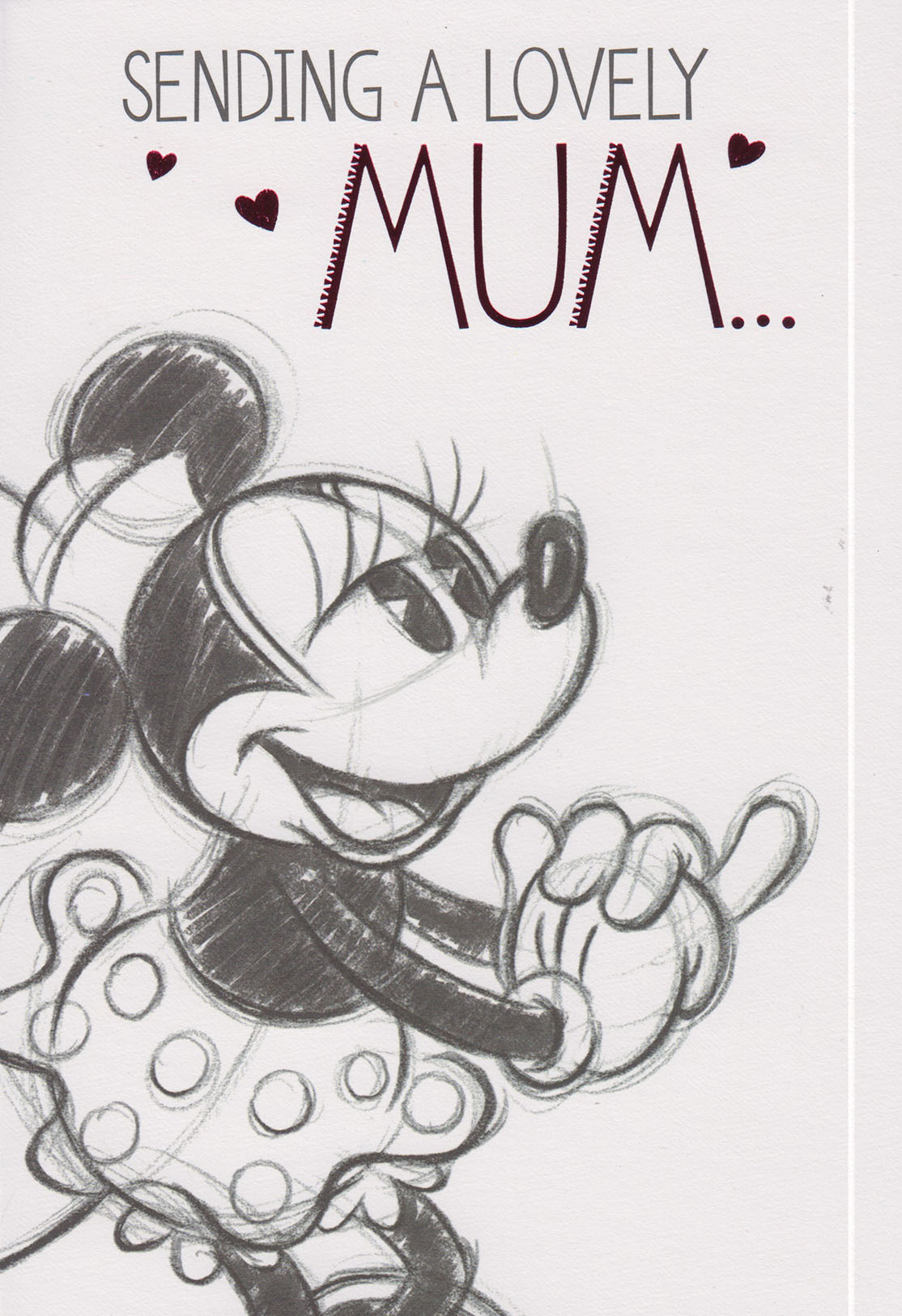 Mothers Day Card: Lge Lovely Mum Minnie