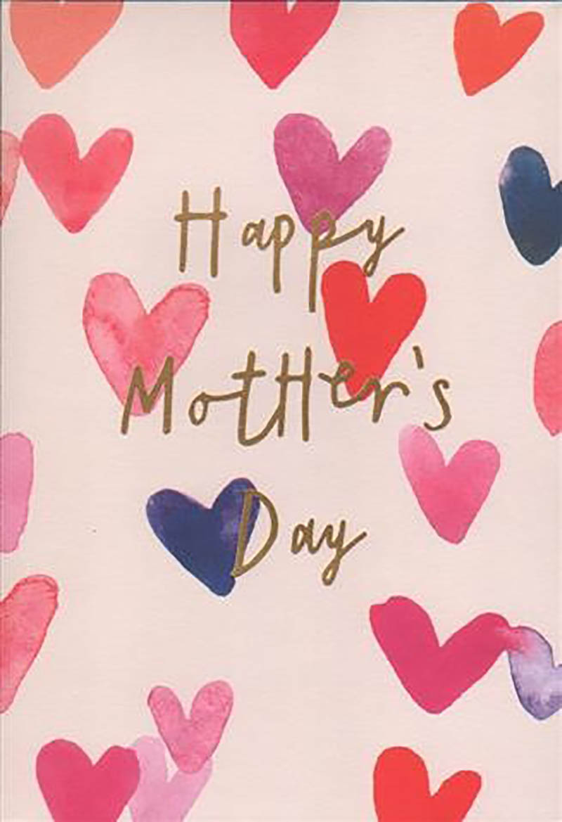 Mothers Day Card: Love Hearts