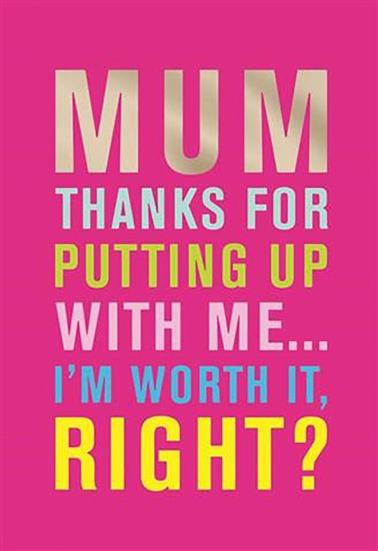 Mothers Day Card: Hum Putting Up