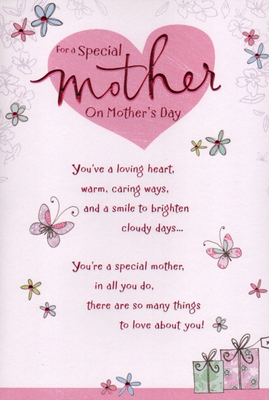 Mothers Day Card: Special Mother Butterflies