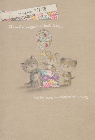 Mothers Day Card: Cute Mother Animals